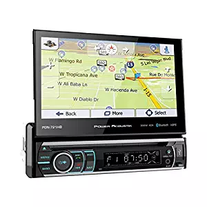 Power Acoustik PDN-721HB Single DIN Bluetooth In-Dash DVD/CD/AM/FM Car Stereo Receiver w/ 7" Touchscreen and Navigation