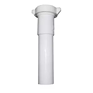 LASCO 03-4325 White Plastic Tubular 1-1/2-Inch by 12-Inch Slip Joint Extension with Nut and Washer