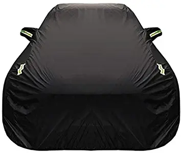Compatible with Alfa Romeo Stelvio Quadrifoglio Car Cover Outdoor Sun Protecting Cover Waterproof Windproof Cover Lining Absorbent Cotton High Flame Retardant Performance Car Tarpaulin