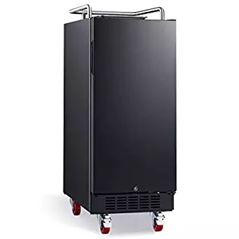 EdgeStar BR1500BL 15" Built-in Kegerator Conversion Refrigerator - Black Stainless Steel