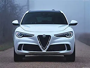 Alfa Romeo Stelvio Quadrifoglio [US] 2018 Poster 18" X 24" - Alfa Romeo Stelvio Quadrifoglio [US] 2018 Print