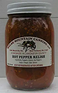 Amish Hot Pepper Relish, 16 Oz. Jar (Pack of 2)