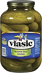 Vlasic Kosher Dill Whole Pickles, Keto Friendly, 4 - 128 FL OZ Jars