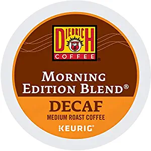 Diedrich, Morning Edition Blend Decaf, Single-Serve Keurig K-Cup Pods, Medium Roast Coffee, 48 Count (2 Boxes of 24 Pods