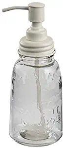 Mason Jar Soap Dispenser White