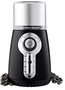 Hamilton Beach 80374 Custom Grind Hands-Free Coffee Grinder, Black (Discontinued)