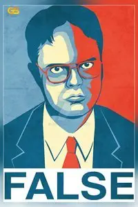 Get Motivation False Dwight Schrute The Office Poster Print (12 x 18 inch, Rolled)